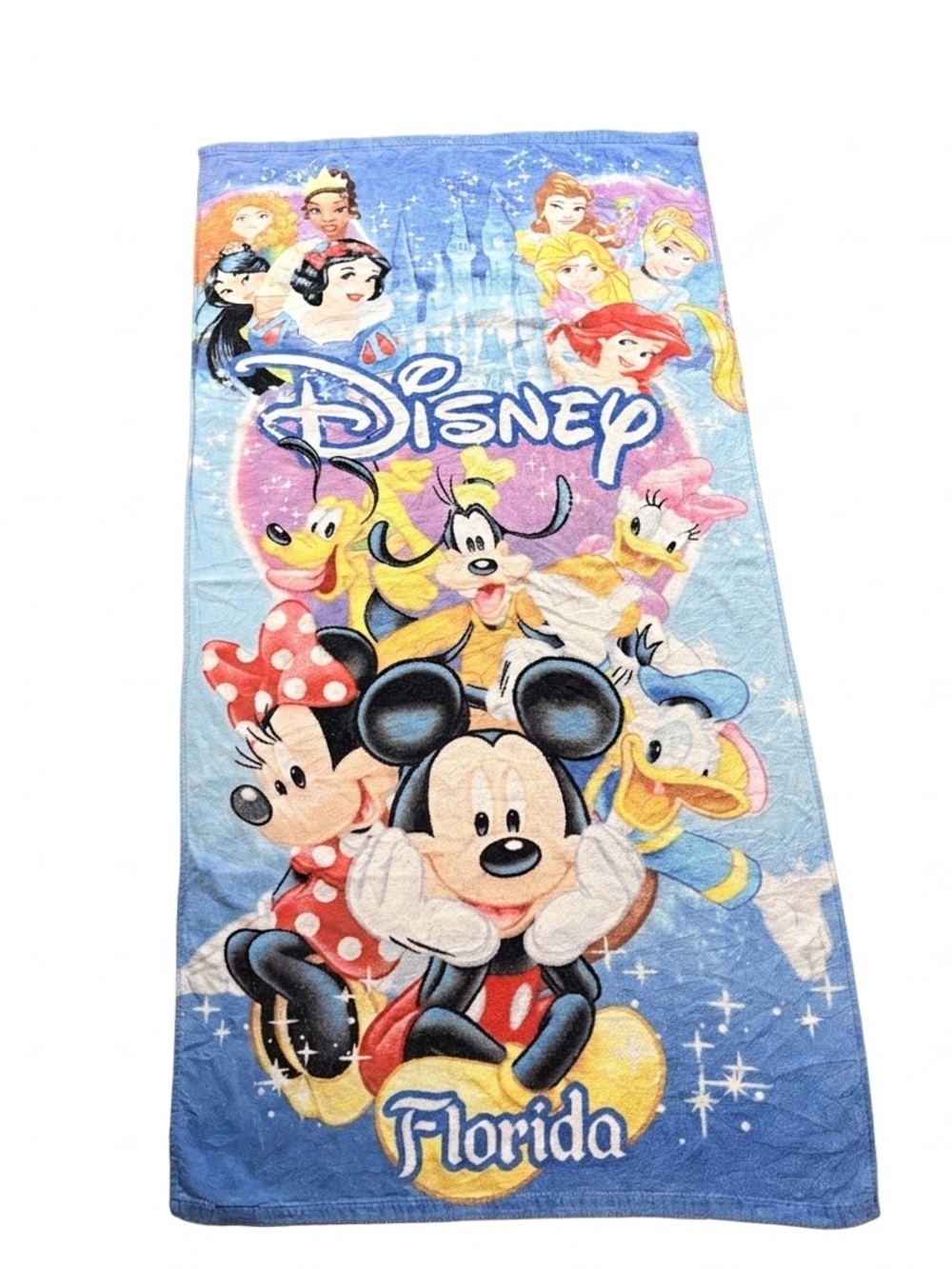 Disney Florida Mickey & Friends Beach Towel - Blue